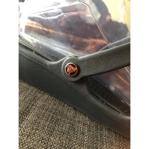 Womens Patrica Crocs Wedge Sandals Black size 8 strappy - Picture 2 of 11